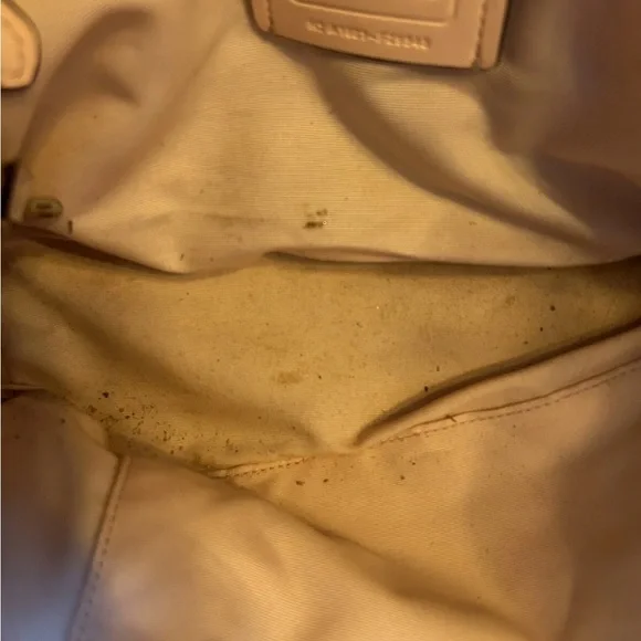 Coach Beige w/ Pink Leather Signature Shoulder Bag - Picture 15 of 16